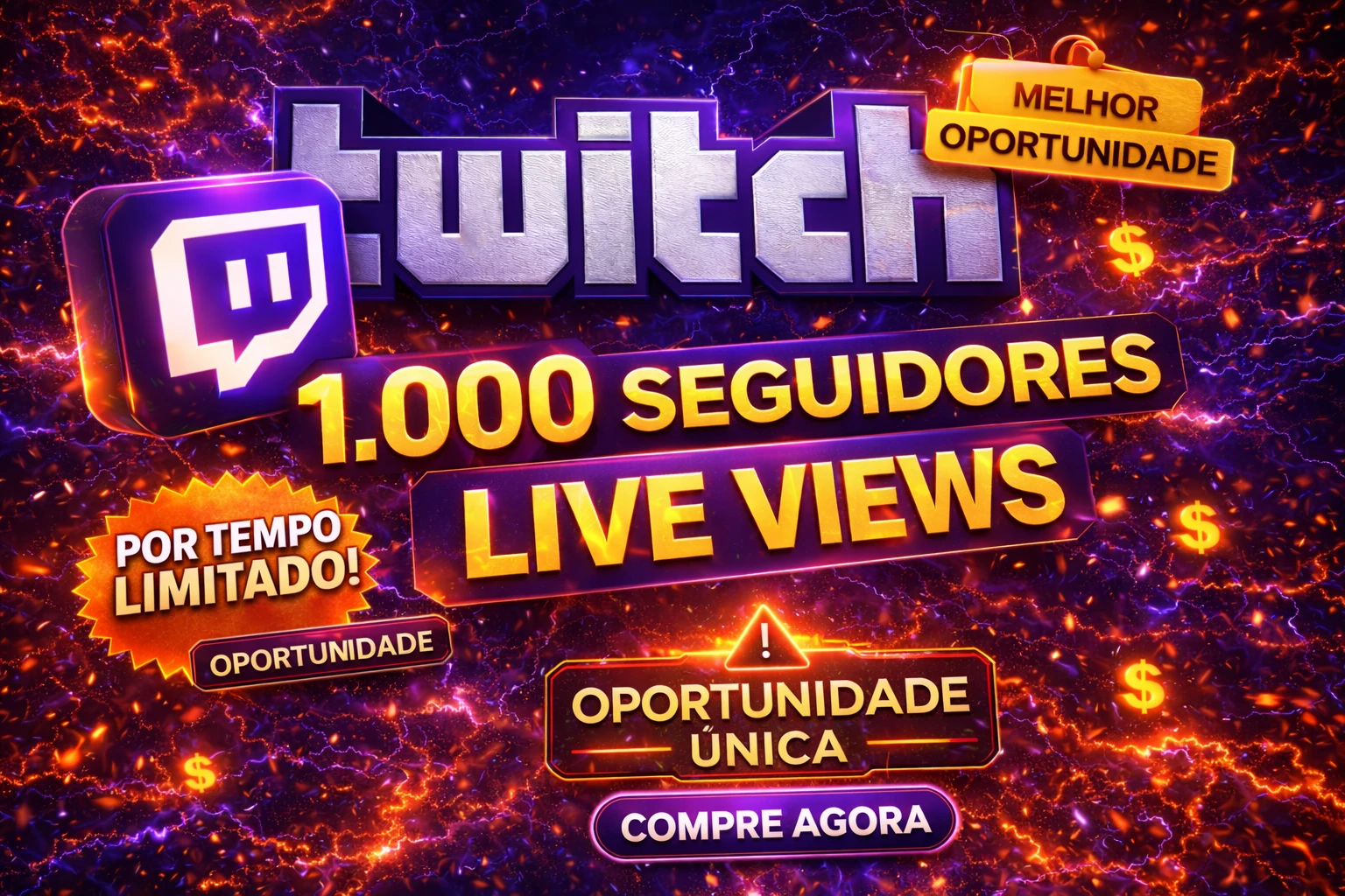 (QUALITY) Twitch Views ao vivo + chat | Vod/Analytics - ☑️